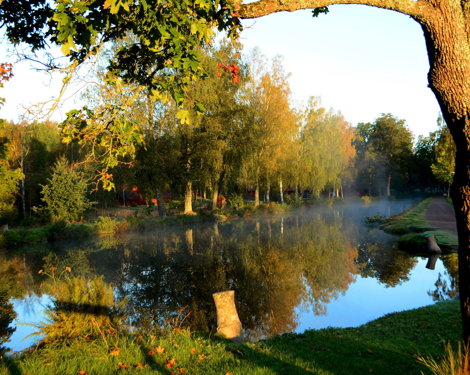 Strömsholms kanal om hösten