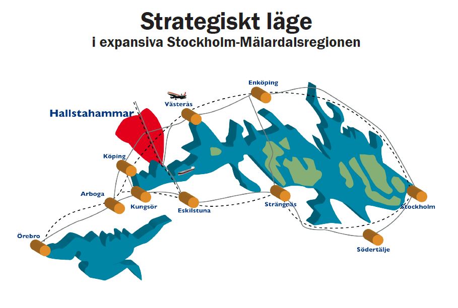 Karta Hallstahammars kommun